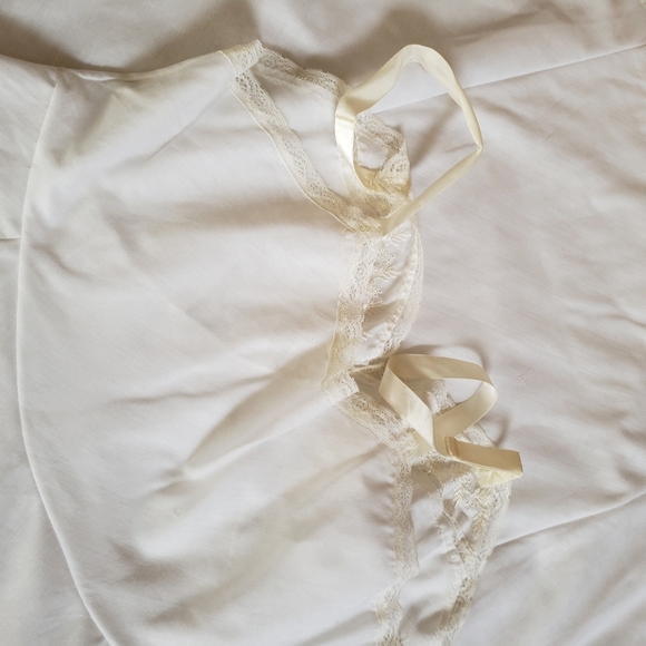 Vintage Slip or Dress / Farmhouse / Cotton Feel / Pretty Details / Size 38 / 60s - Picture 5 of 7